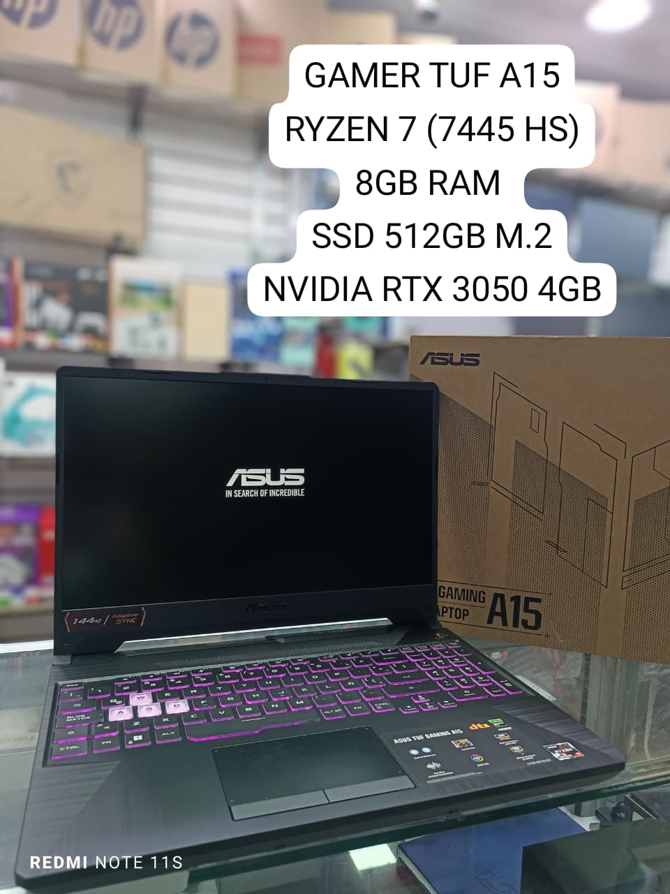 COMPUTADOR ASUS TUF A15 GAMER